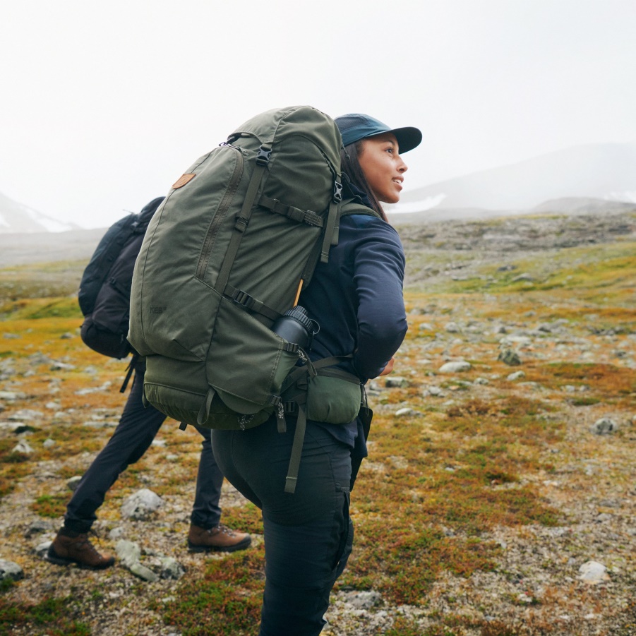 Abisko Hochsommerhose Mit Kurzer Mode Fjällräven Mineralblau-lehmblau