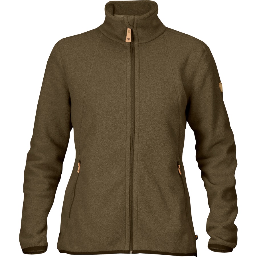 Fashion Fjällräven Stina Fleece Mit Dunklem Olivgrün