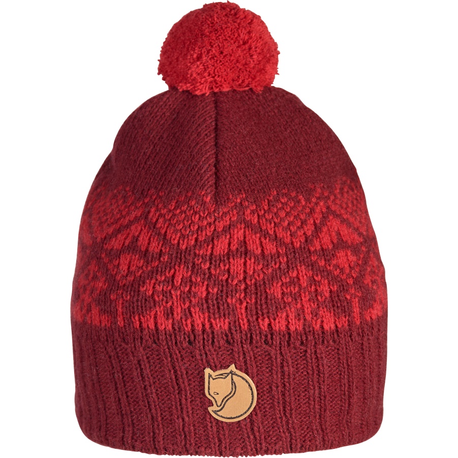 Dark Granat Fashion Fjällräven Schneeballmütze Für Kinder