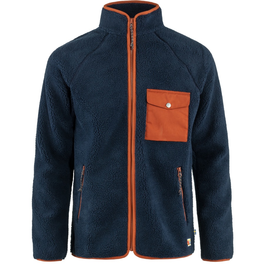 Alltagsflor-Fleece M Fashion Fjällraven Marineblau-Herbstblatt