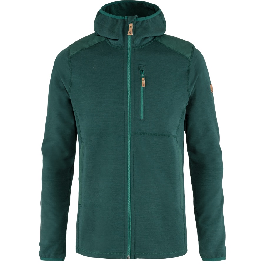 Arktischer Grüner Keb-Fleece-Hoodie M Mode Fjällräven