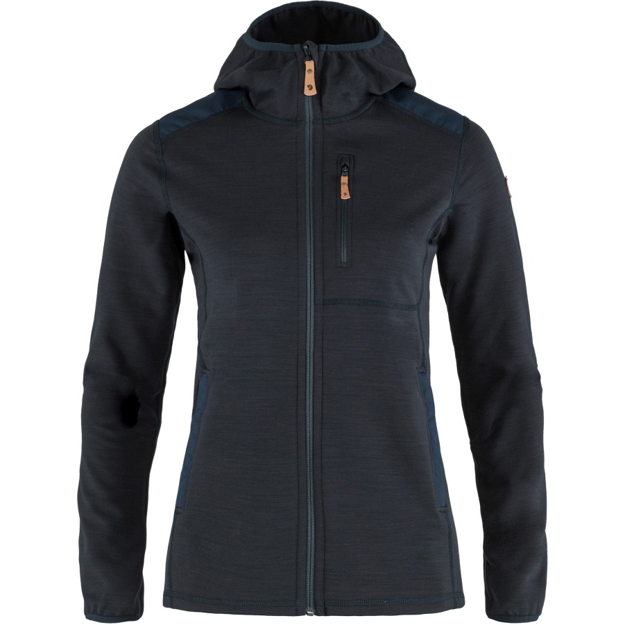 Keb Fleece Hoodie W Fashion Mountain Fox Dark Navy