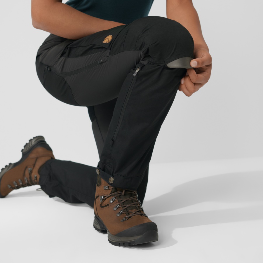 Schwarz-steingrau Fashion Fjällräven Keb Hose W Reg