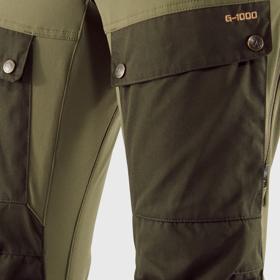 Keb Hose Mit Kurz Schwarz-steingrau Fashion Fjällräven