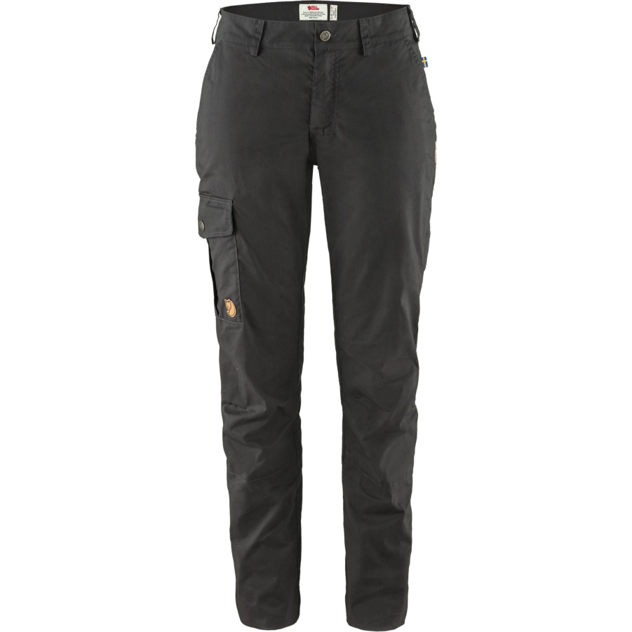 Dunkelgraue Karla Lite Geschwungene Hose Mit Mode Fjällräven