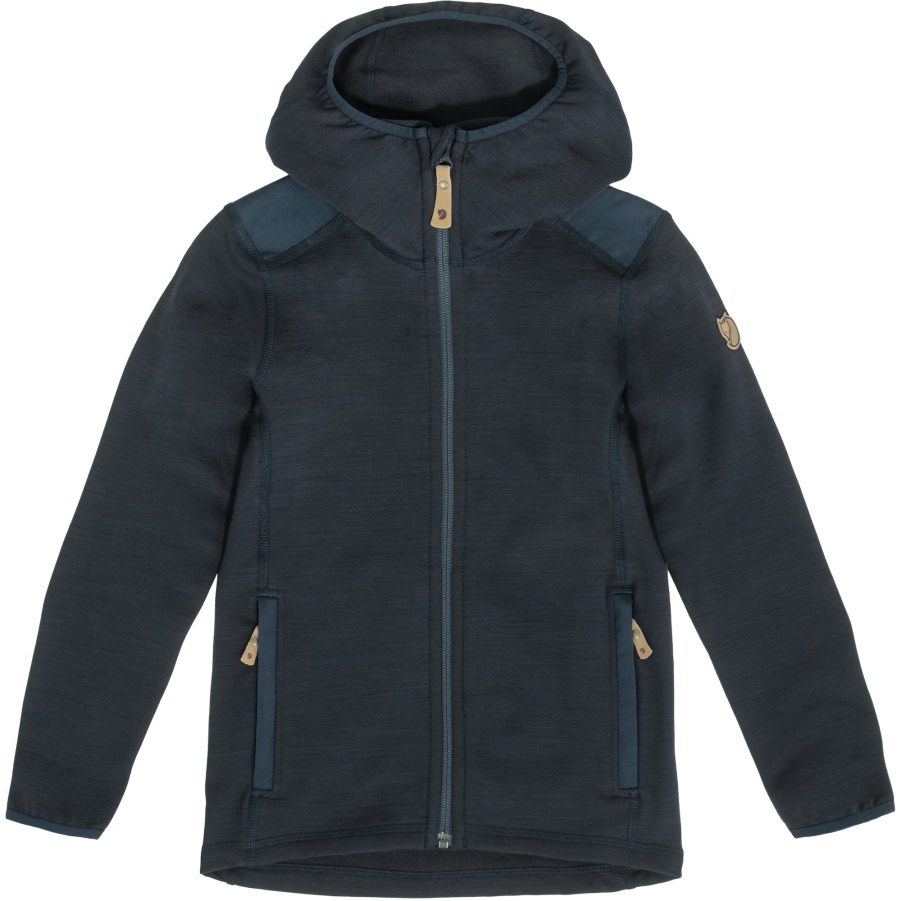 Kinder-Keb-Fleece-Hoodie Dark Navy Fashion Mountain Fox