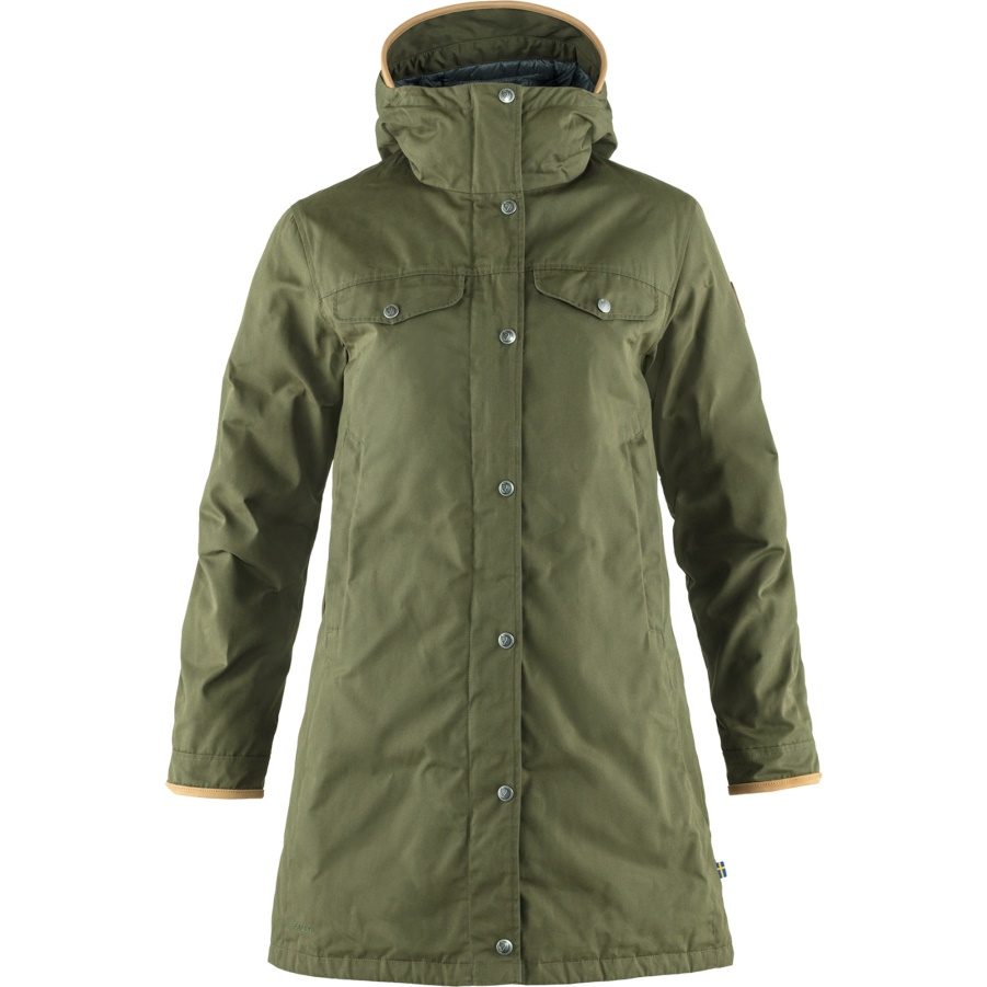 Mode Fjällräven Grönland Nr. 1 Daunenparka In Lorbeergrün