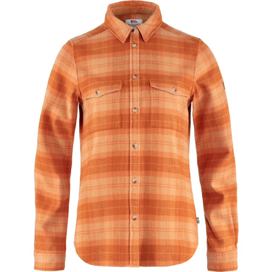 Fashion Fjällräven Peach Sand-desert Brown Övik Schweres Flanellhemd M