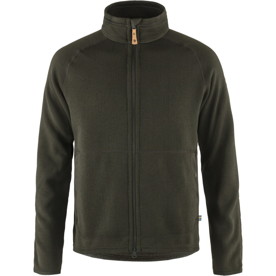 Övik Fleece-Pullover Mit Reißverschluss M Fashion Fjällräven Deep Forest