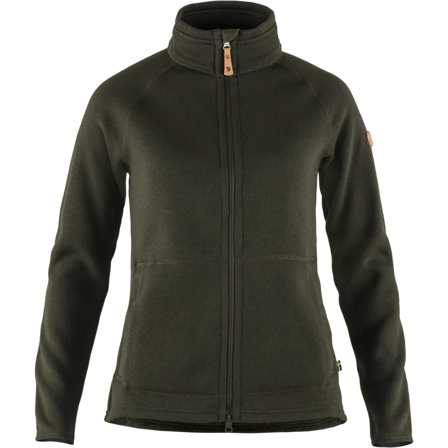 Fashion Fjällräven Deep Forest Övik Fleece-Pullover Mit Reißverschluss M