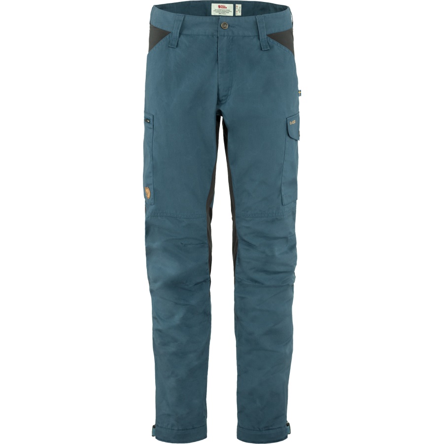 Fashion Fjällräven Kaipak Hose M Lang Onkel Blau-dunkelgrau