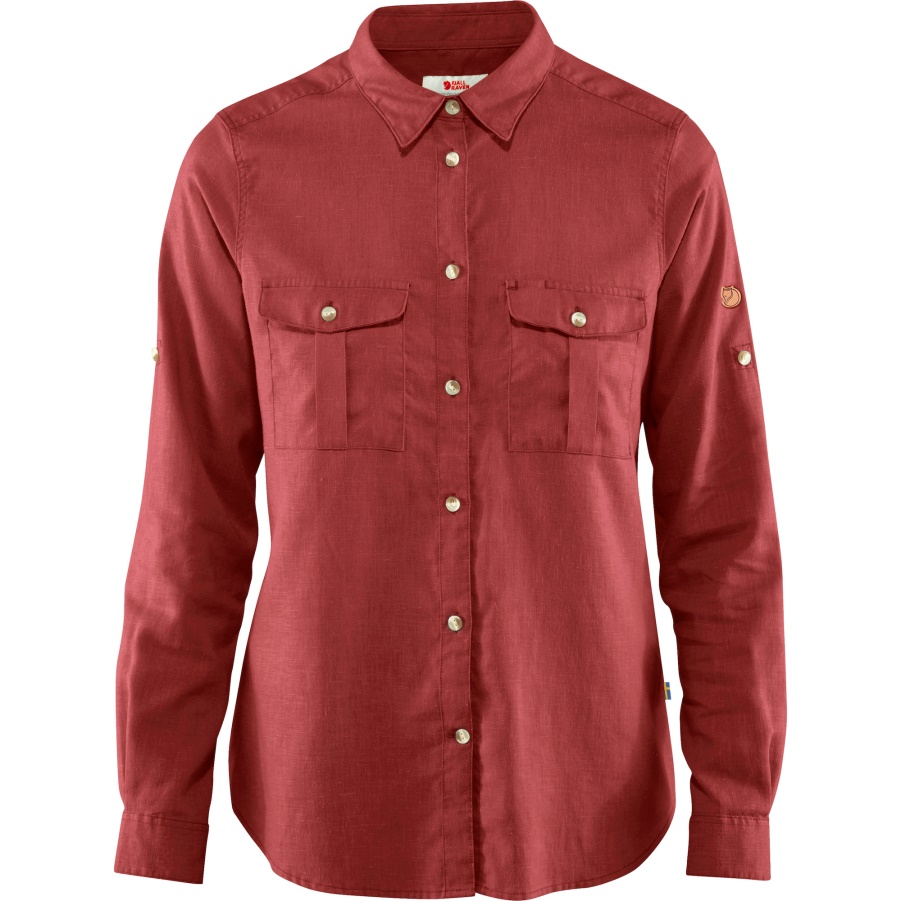 Fashion Fjällräven Brand Himbeerrot Övik Travel Shirt Ls W