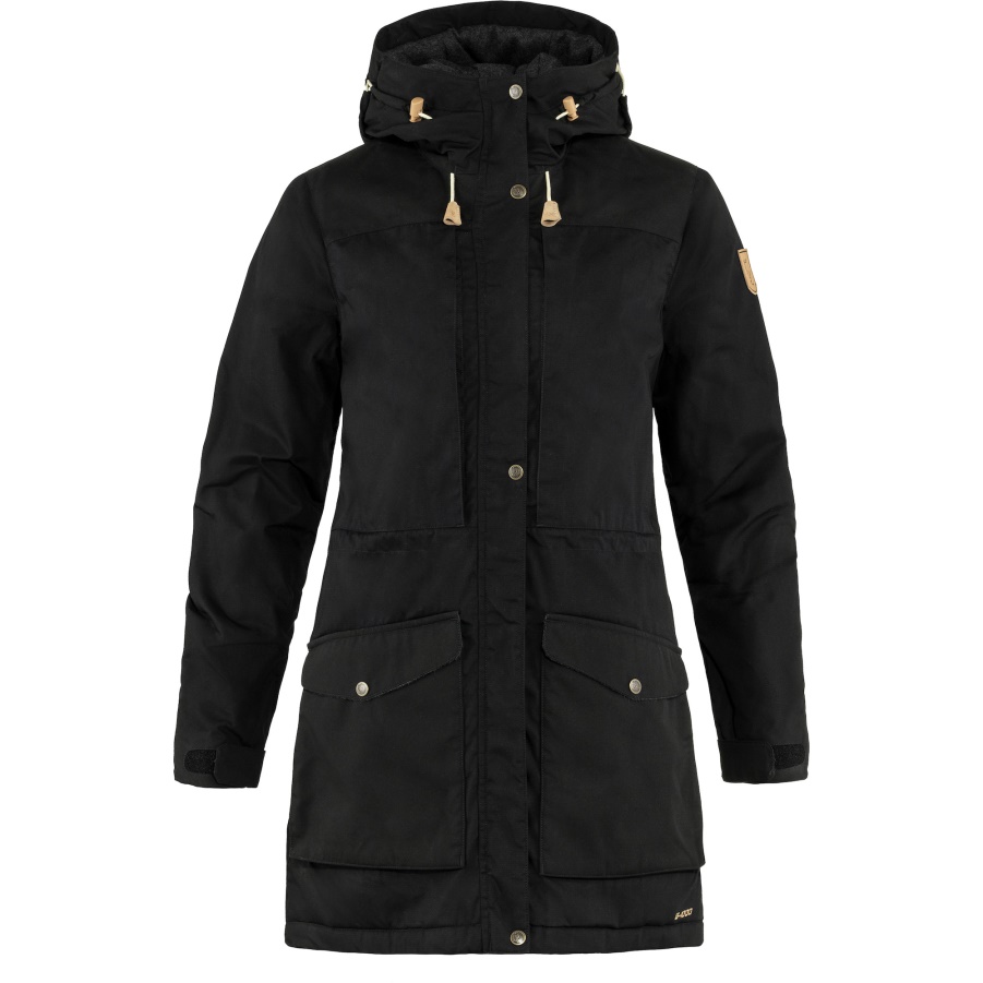 Black Fashion Fjällräven Brand Singi Wollgefütterter Parka M