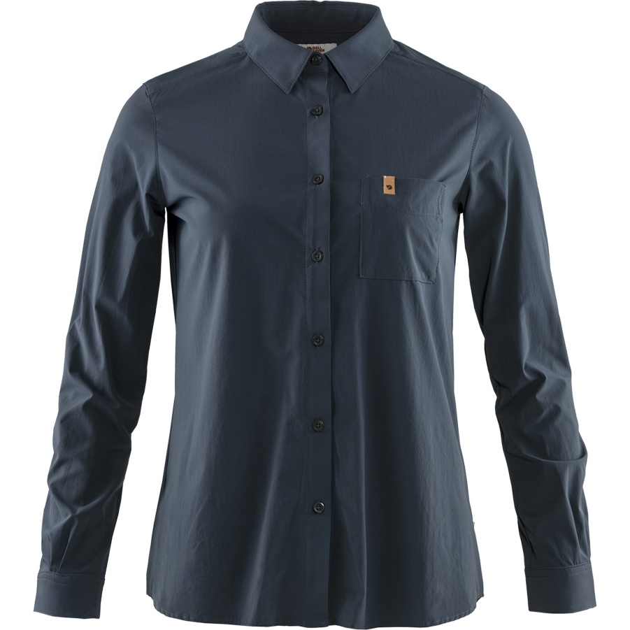 Navy Fashion Fjällräven Övik Lite Shirt Ls W