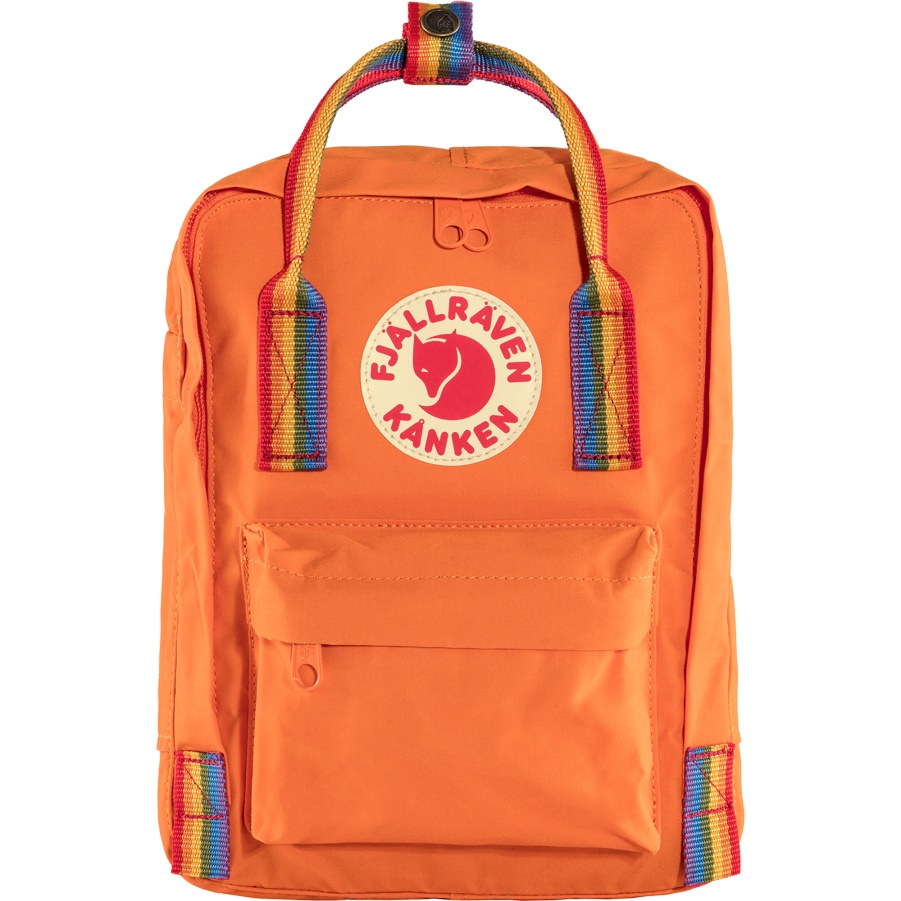 Gebranntes Orange-Regenbogenmuster
