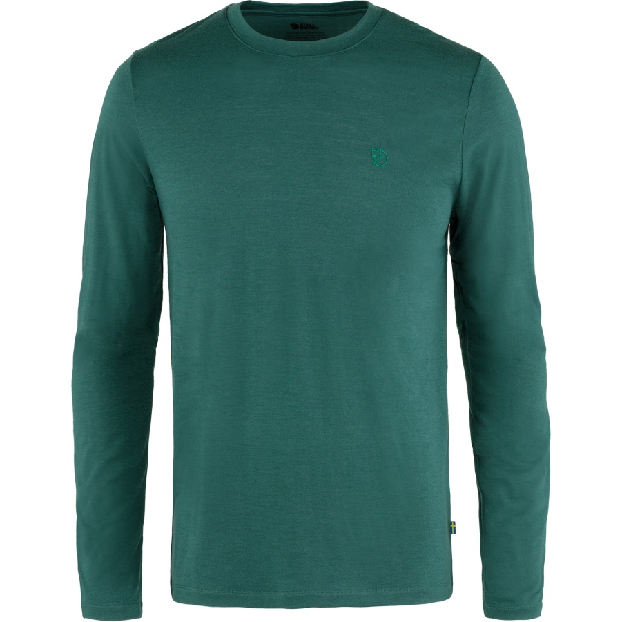 Arktisgrün Mode Fjällraven Abisko Wolle Ls M