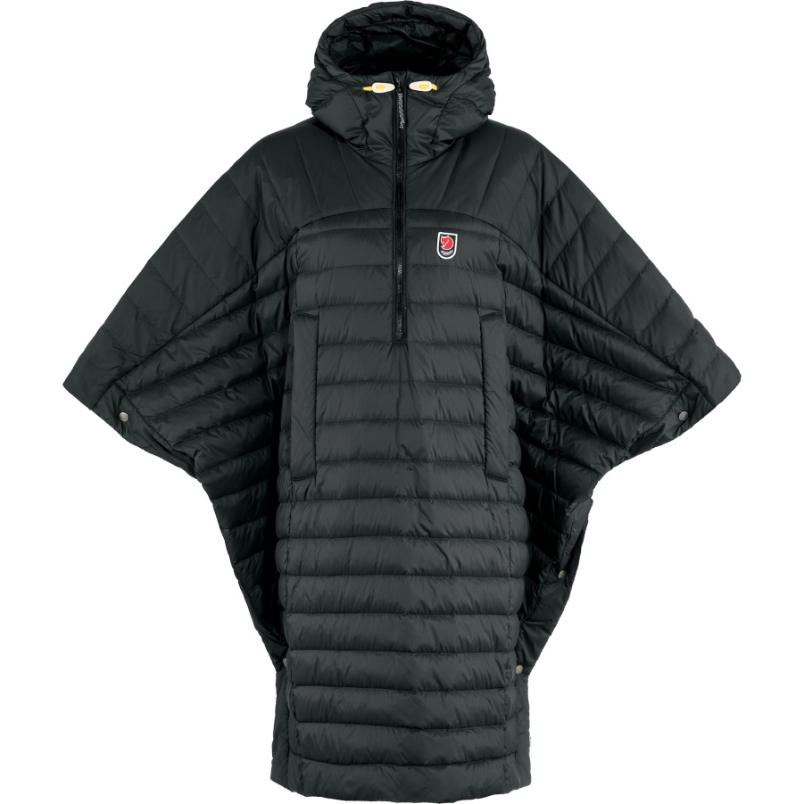 Expedition Down Poncho Schwarz Mode Bergfuchs