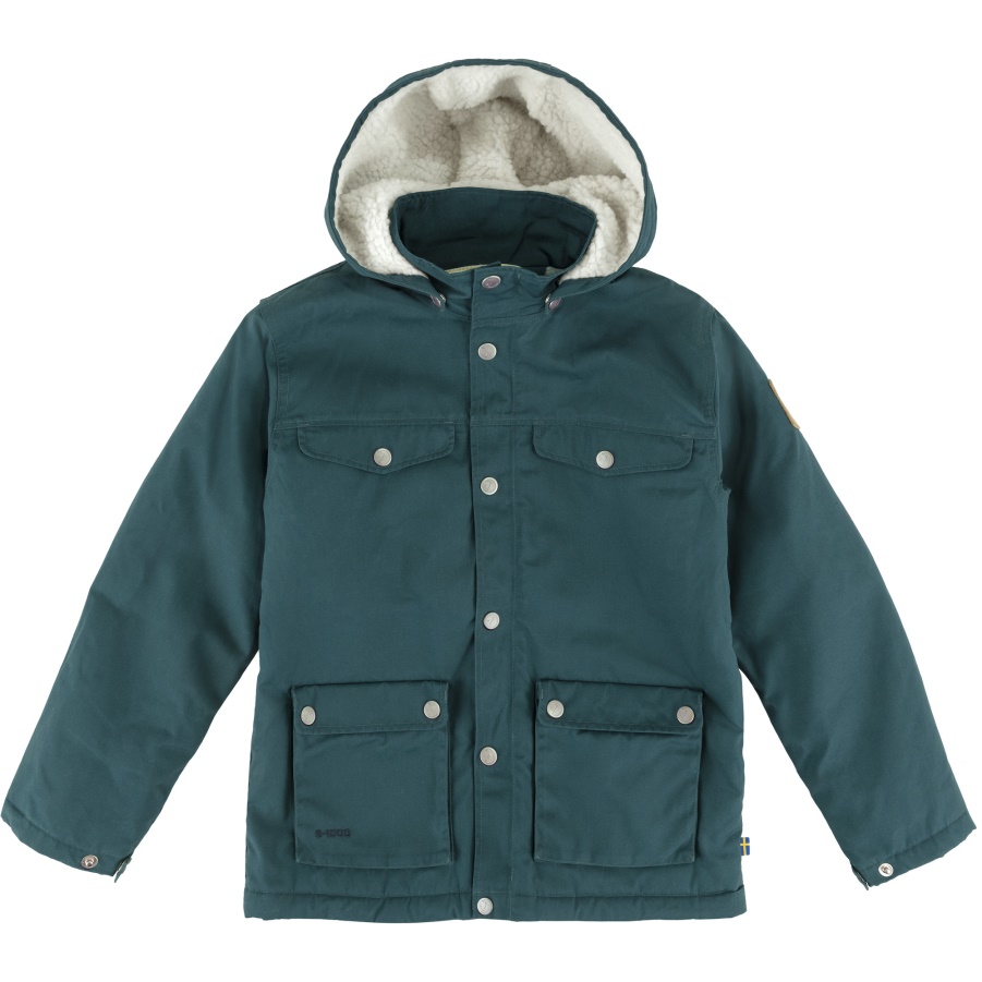 Bergblau Mode Fjällräven Kinder Grönland Winterjacke