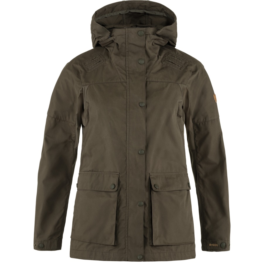 Forest Hybrid Jacket W Fashion Fjällräven Dunkeloliv