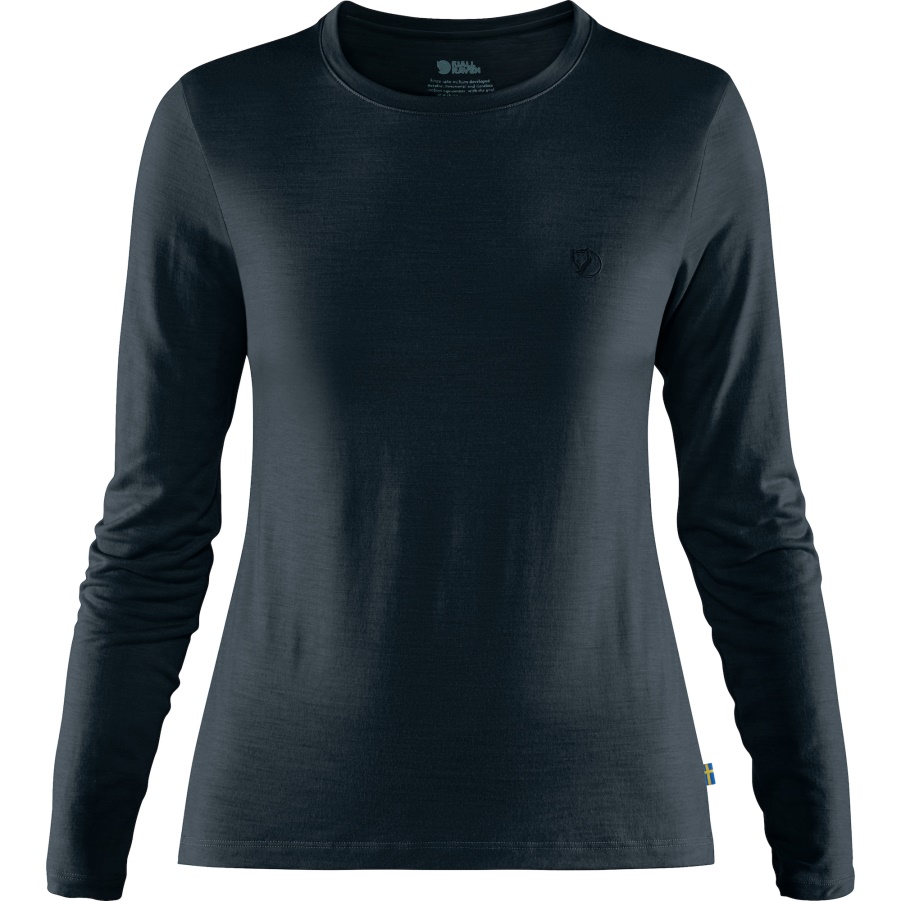 Abisko Wool Ls W Fashion Fjällraven Dunkelblau