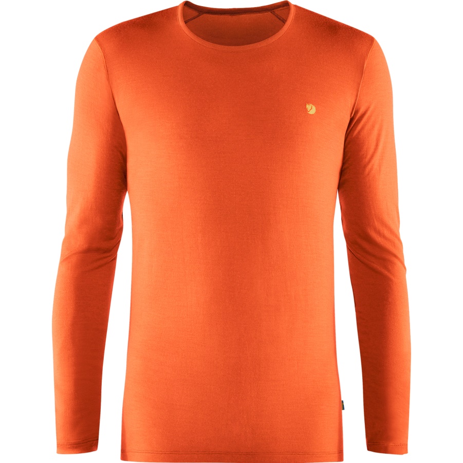 Bergtagen Thinwool Ls M Hokkaido Orange Fashion Fjällräven