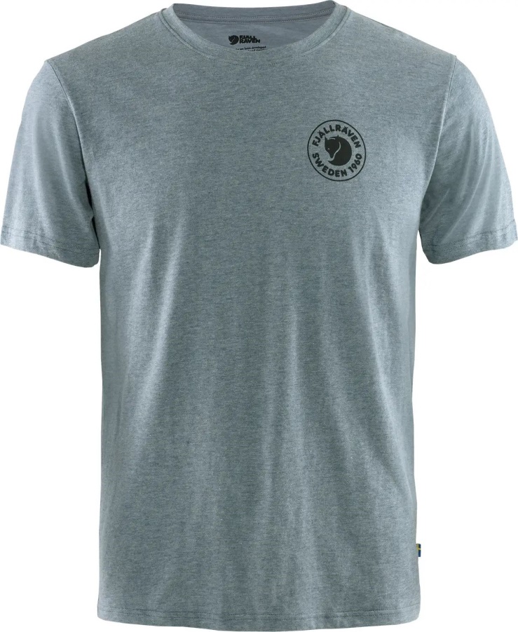 1960 Logo T-shirt M Uncle Blue-melange Fashion Fjällräven