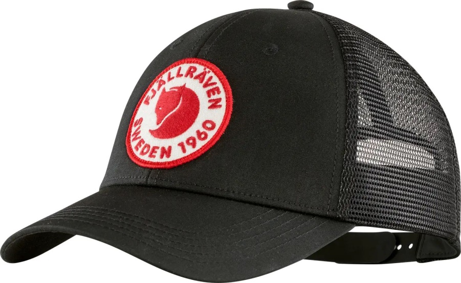 1960 Logo Trucker Cap Fashion Fjällräven Schwarz