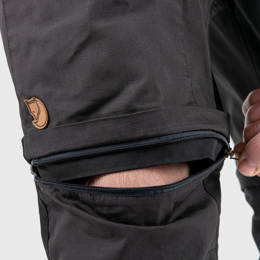 Dunkelgrau-schwarz Fashion Fjällräven Abisko Lite Trekking Zip-off M Reg