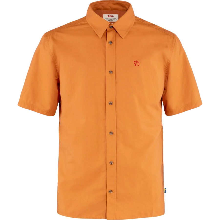 Övik Lite Shirt Ss M Fashion Fjällräven Würzig Orange