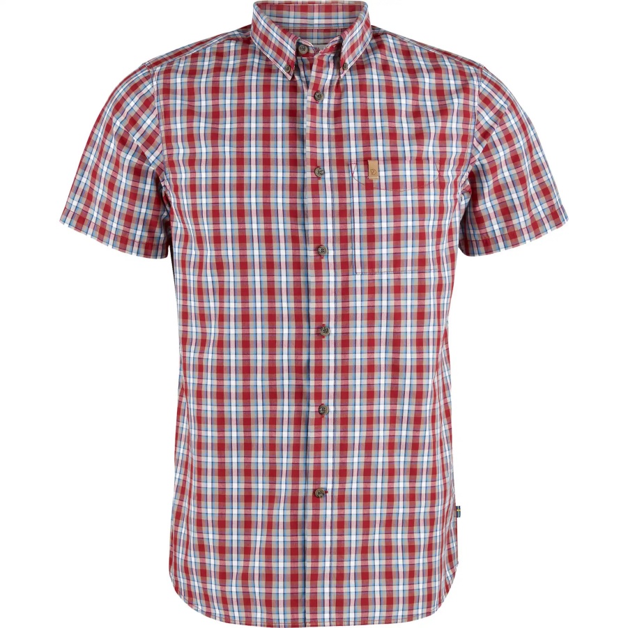 Fashion Fjällräven Deep Red Övik Hemd Ss M