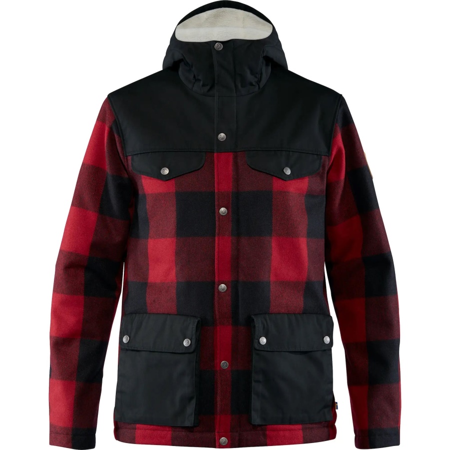 Fashion Fjällräven Red-black Greenland Re-wool Jacke M