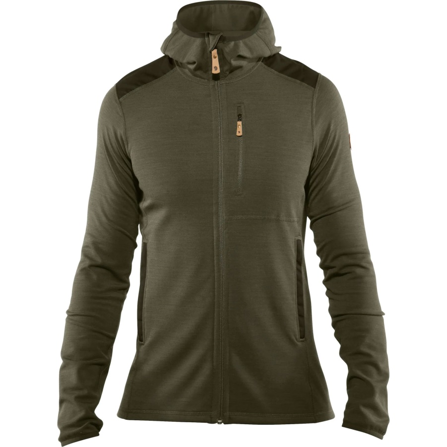 Fashion Fjällräven Laurel Green-deep Forest Keb Fleece Hoodie M