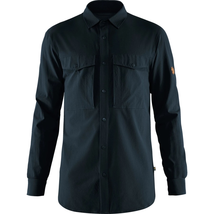 Dark Navy Fashion Fjällräven Abisko Trekkingshirt M