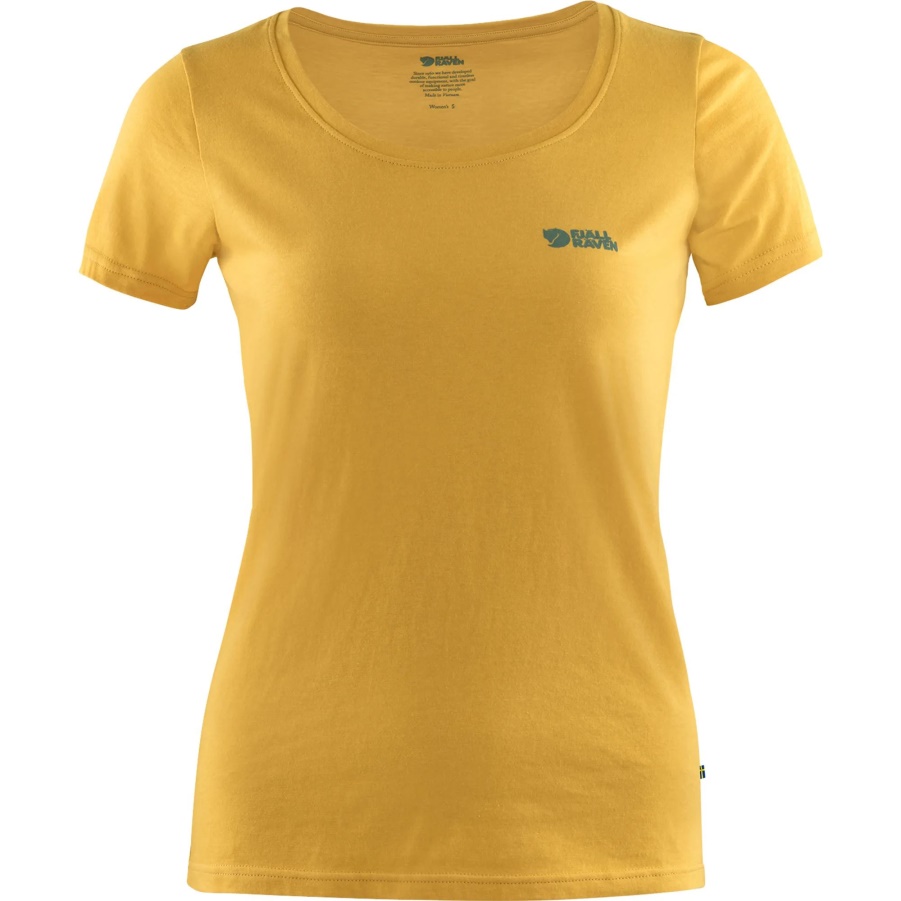 Fashion Fjällräven Logo T-shirt Wo Ocker