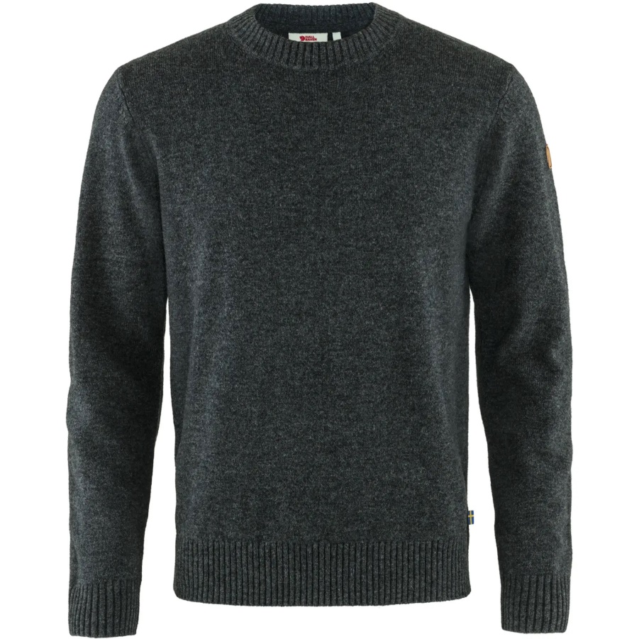Dunkelgrauer Övik Pullover Mit Rundhalsausschnitt M Fashion Fjällräven