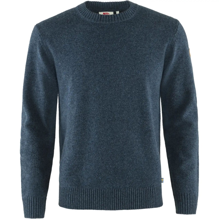 Fashion Fjällräven Navy Övik Rundhalspullover M