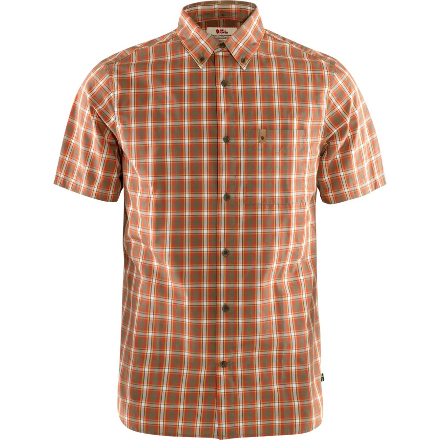 Light Olive Mode Fjällräven Övik Shirt Ss M
