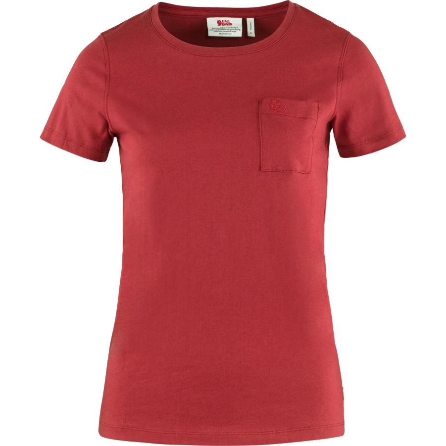 Himbeerrot Fashion Fjällräven Övik T-Shirt M