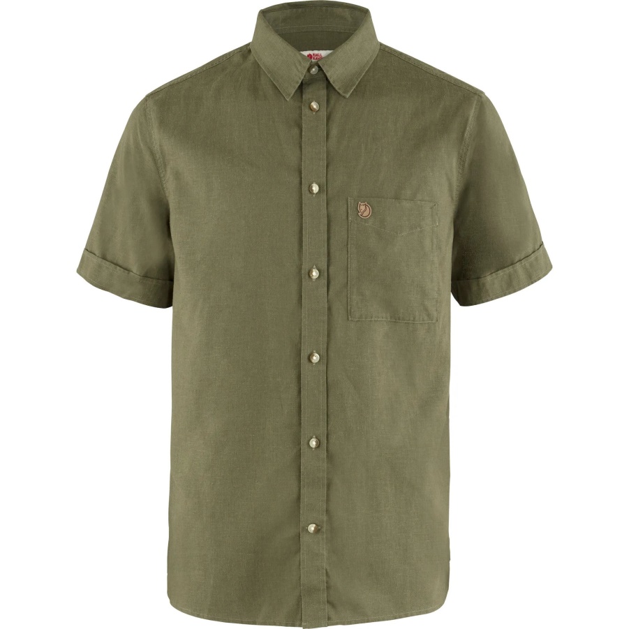 Övik Travel Shirt Ss M Fashion Fjällräven Grün