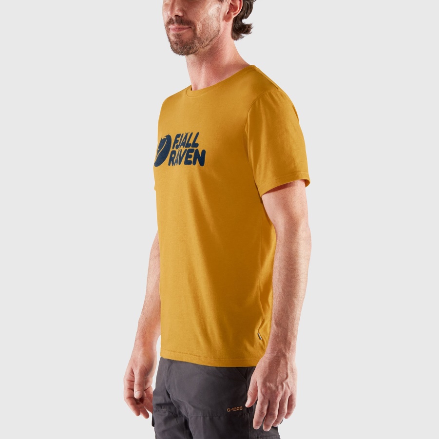 Dunkelolivfarbenes T-Shirt Mit Logo M Fashion Fjällräven