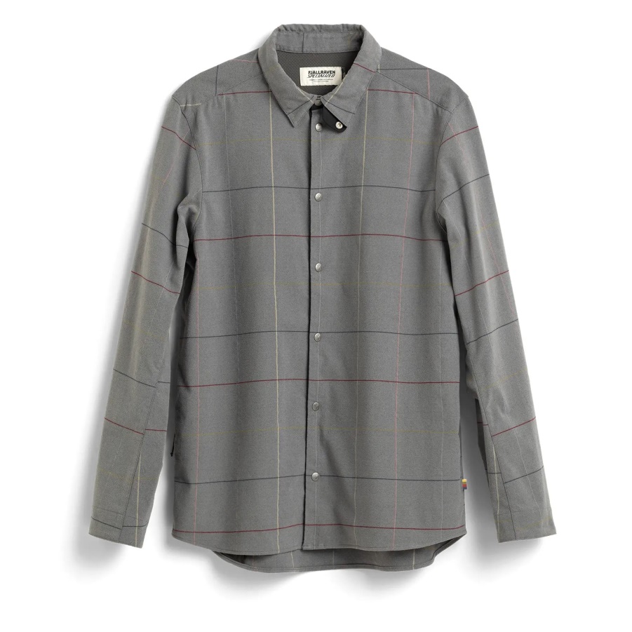 Fashion Fjällräven S/f Reiter-flanellhemd Ls M Graues Flaggenfenster