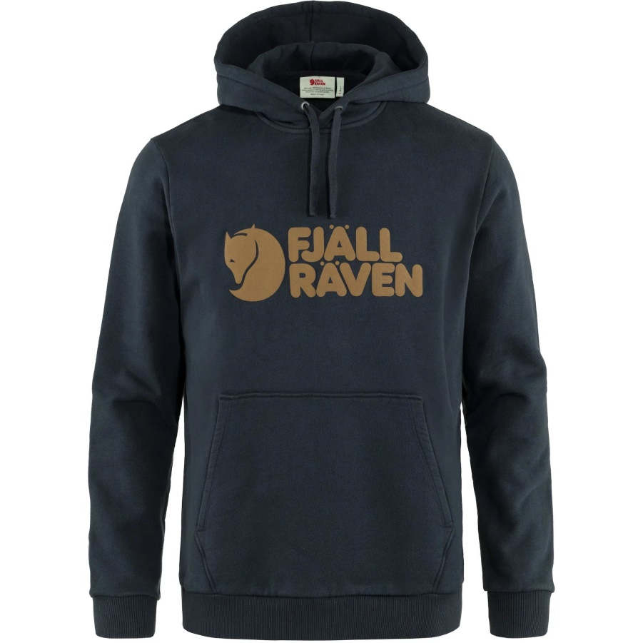 Dark Navy Fashion Fjällräven Logo-Hoodie M