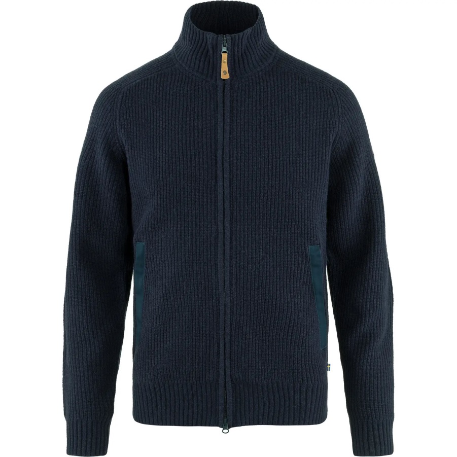 Dark Navy Fashion Fashion Fjällräven Övik Zip Cardigan Knit M