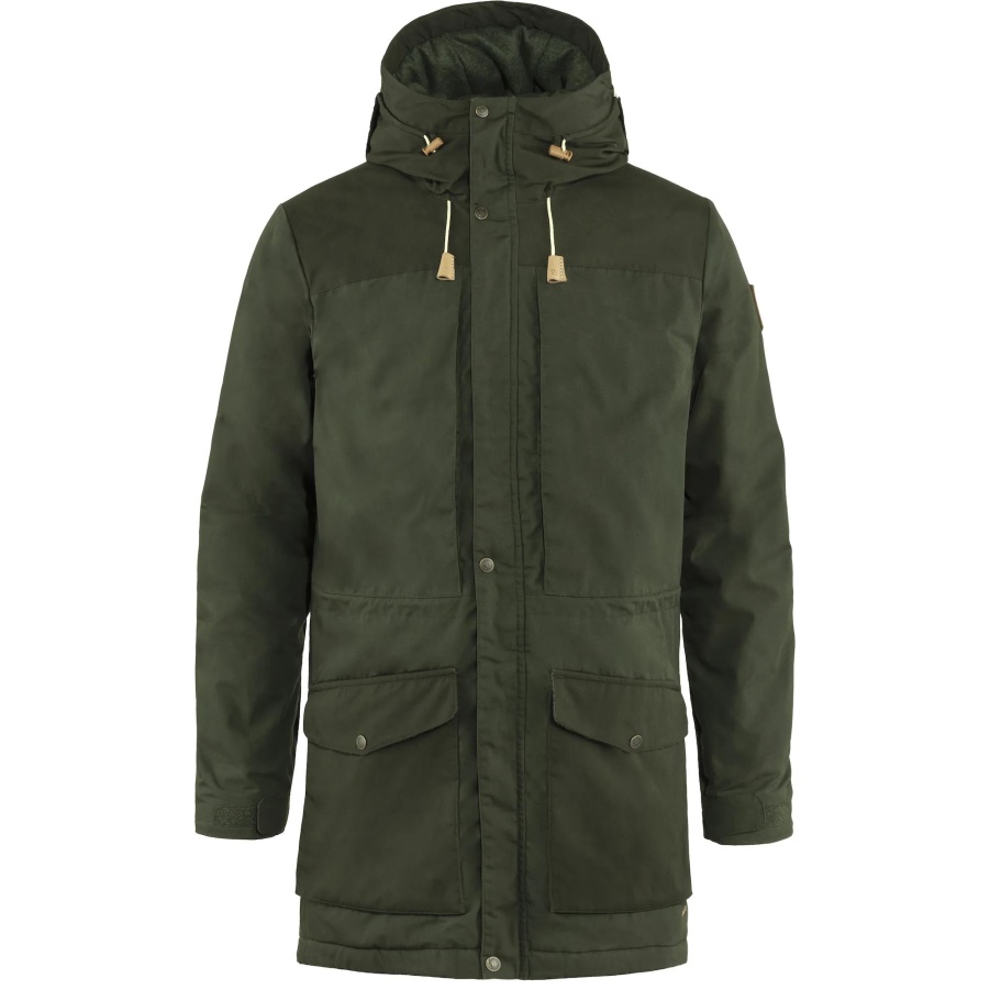 Singi Wollgefütterter Parka M Deep Forest Fashion Fjällräven